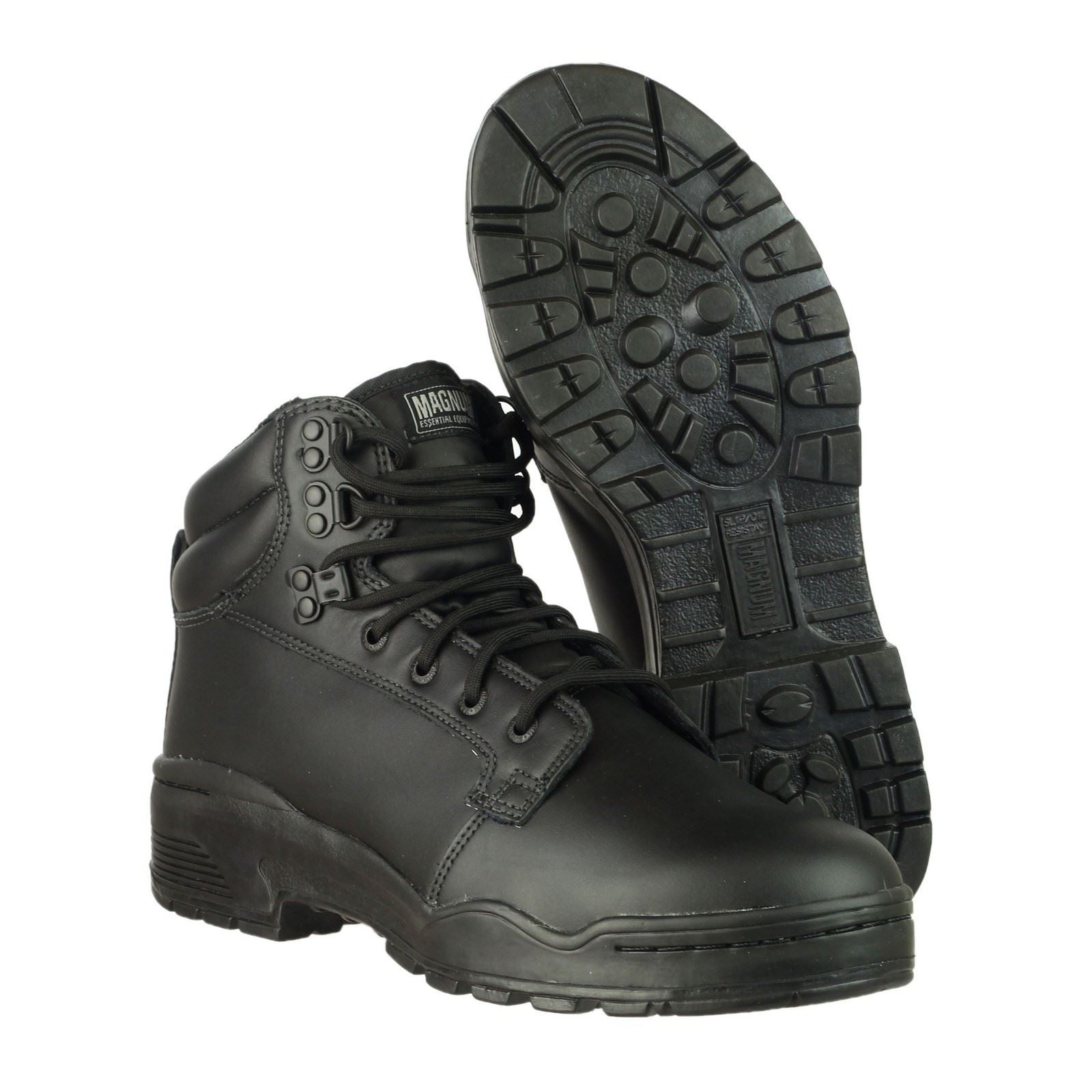 Magnum Bottes De Sécurité Noires En Cuir Patrol Cen