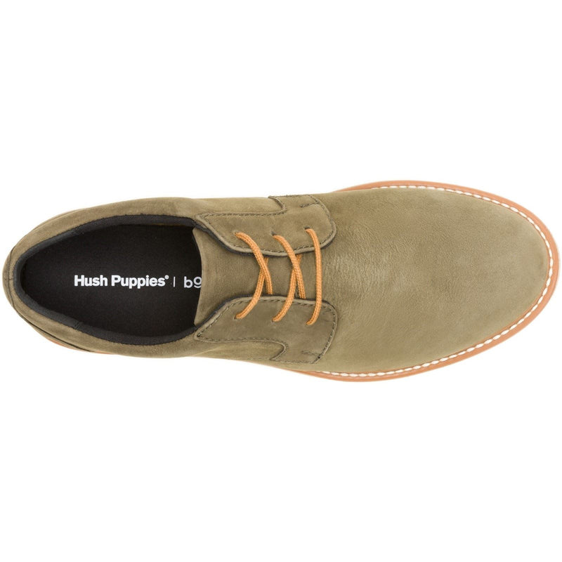 Hush Puppies Jenson Oxford Chaussures À Lacets En Cuir Pour Homme Couleur Olive