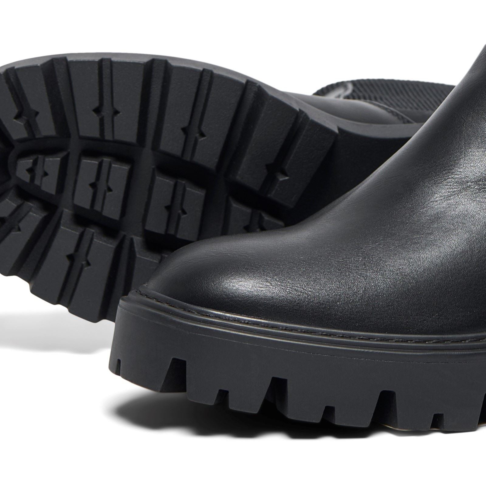 ONLY BETTY-7 Bottes À Talons Noires En Mélange De Polyester Pour Femmes