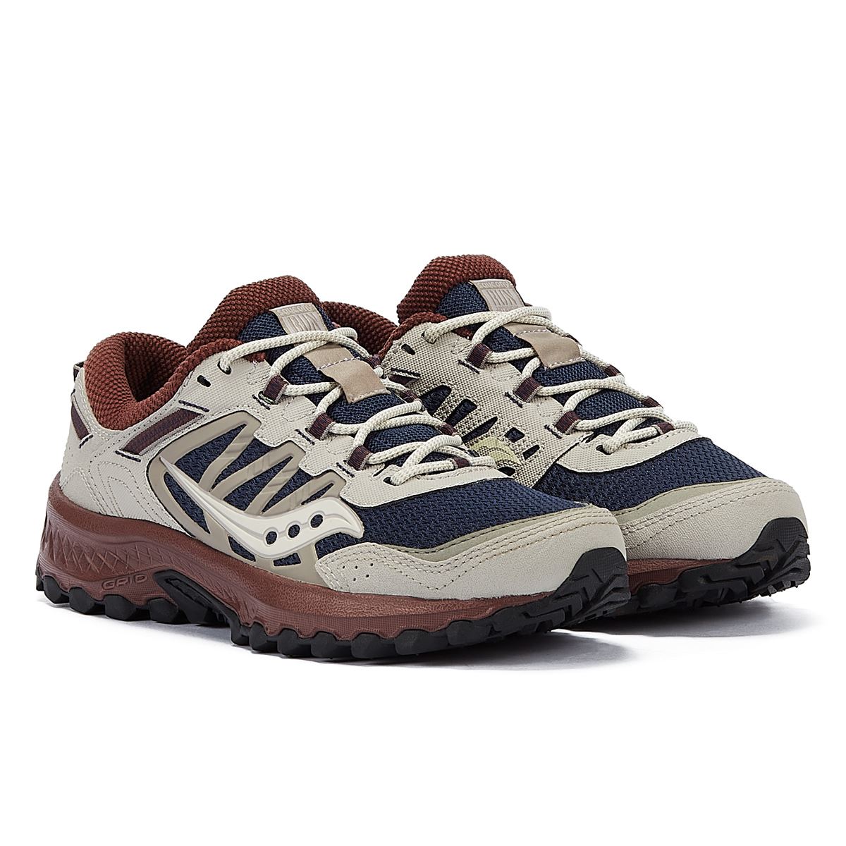 Saucony Grid Peak Baskets Bleu Marine/Colombe