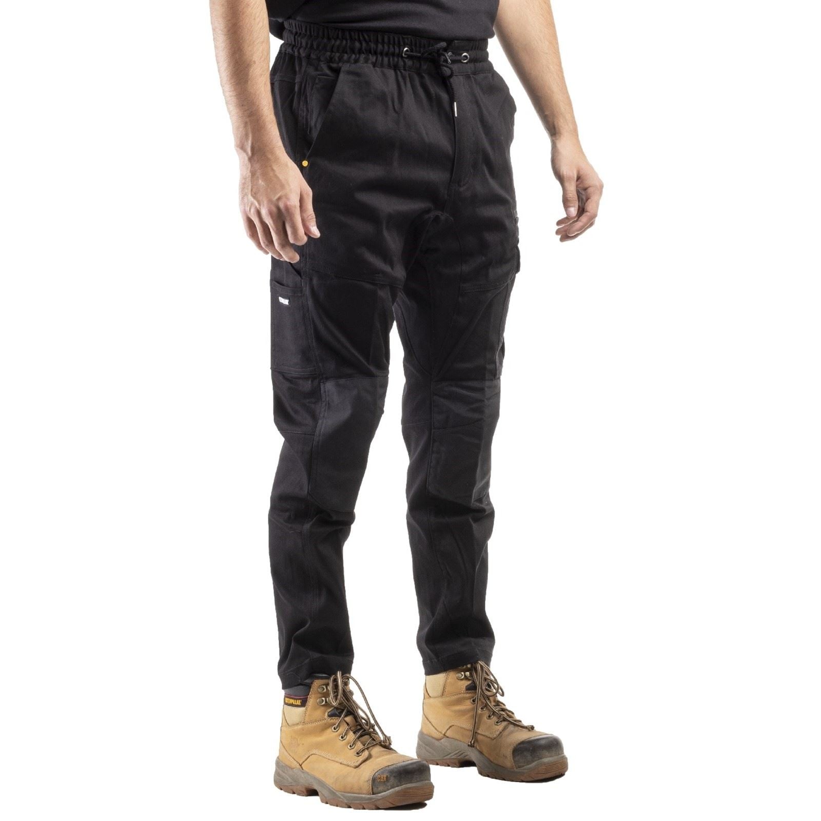 Caterpillar Dynamic Pantalons Noirs En Coton Pour Hommes - Extérieur