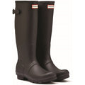 Hunter Original Tall Back Adjustable Bottes En Caoutchouc Pour Femmes, Noires