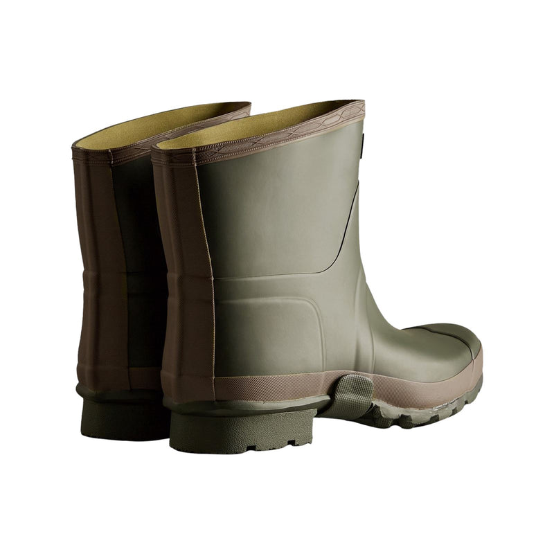 Hunter Gardener Short Bottes En Caoutchouc Pour Homme, Vert Olive Foncé/Argile