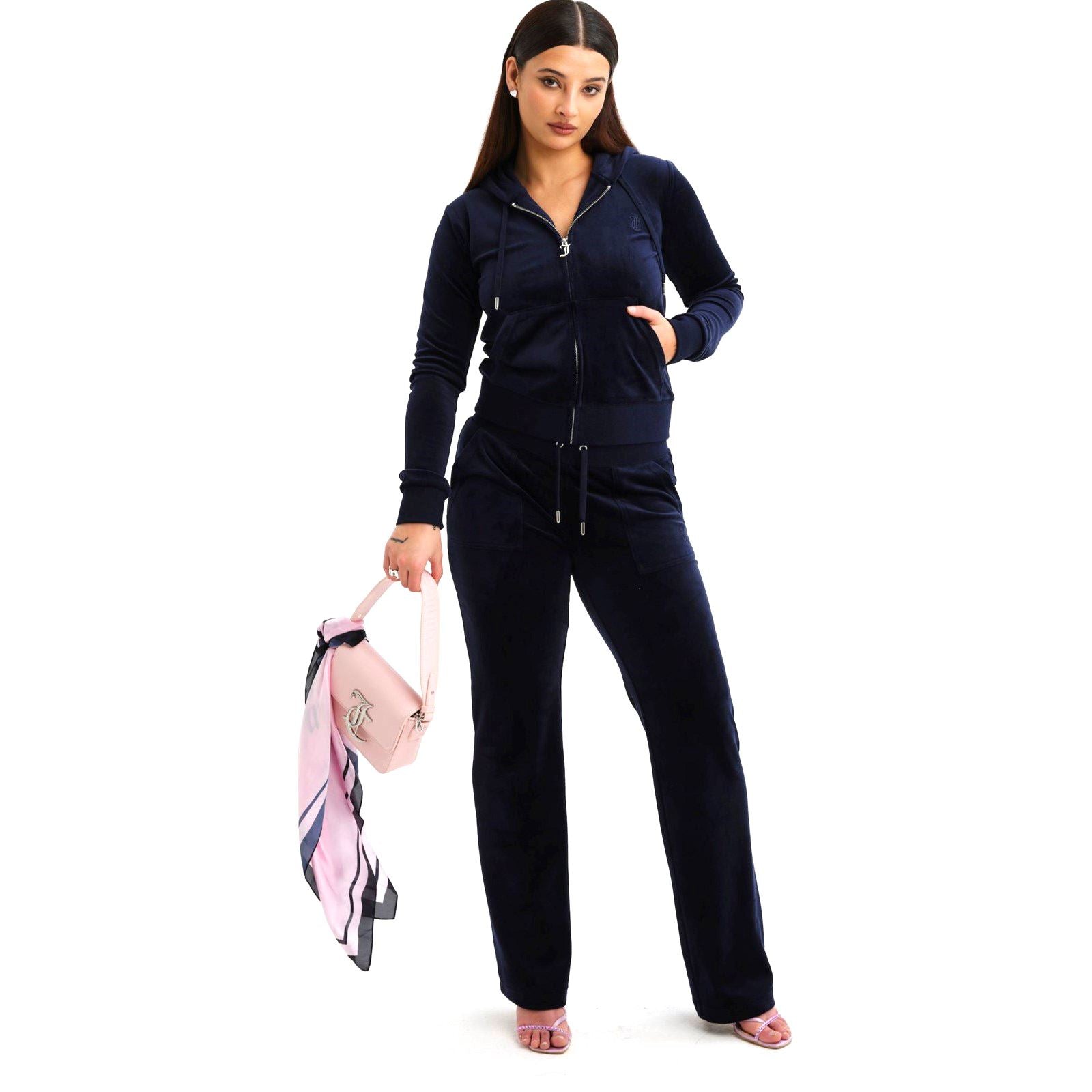 Juicy Couture Del Ray Joggers Bleus En Polyester Pour Femmes