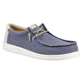 HEYDUDE Wally Coastline Chaussures Bateau En Tissu Pour Homme, Bleu Marine