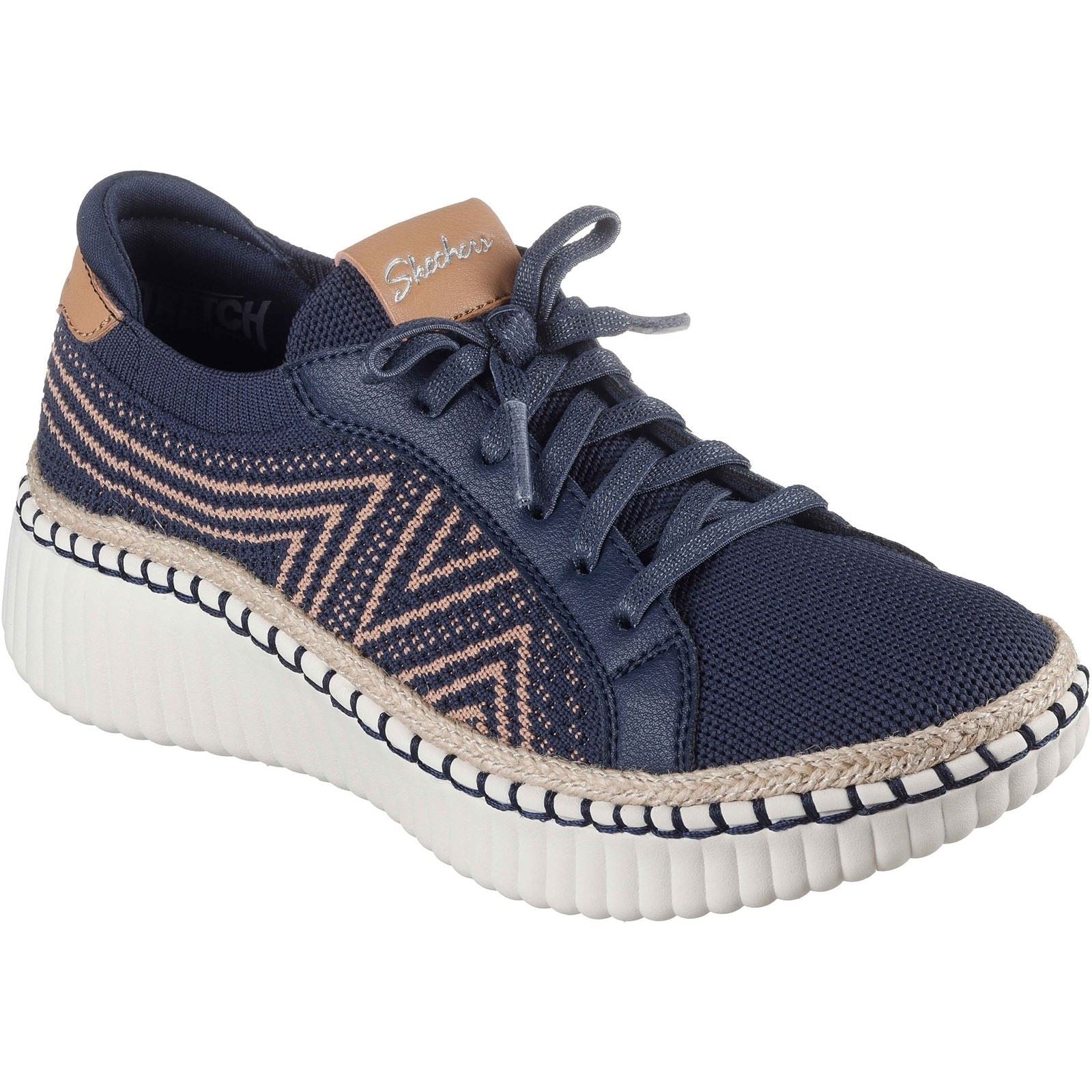 Skechers Wilshire Blvd - Bellevue Baskets Femmes En Textile Navy