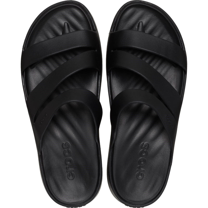 Crocs Getaway Strappy sandales noires pour femme en thermoplastique