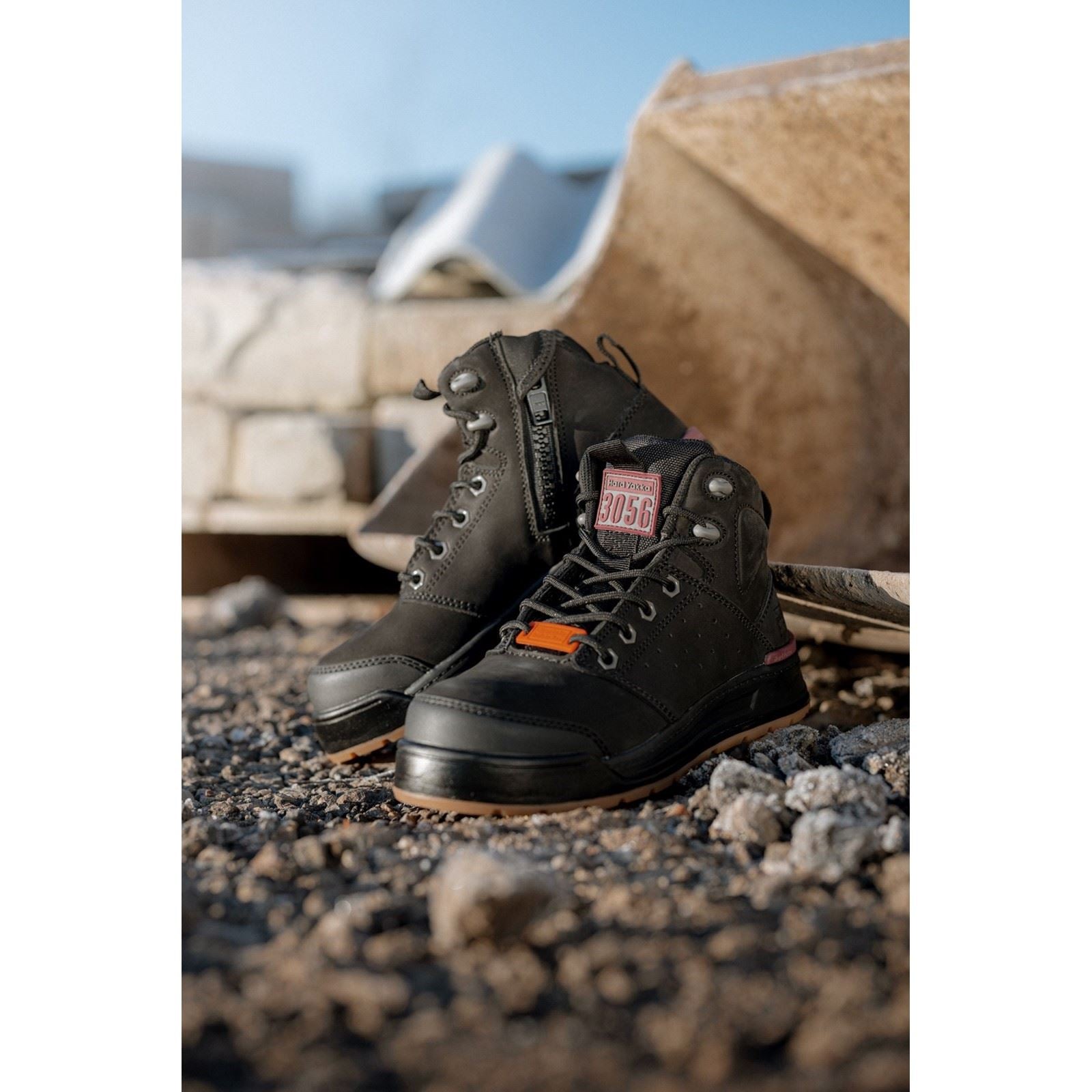 Hard Yakka Bottes De Sécurité En Cuir À Lacets Noires Pour Femmes 3056