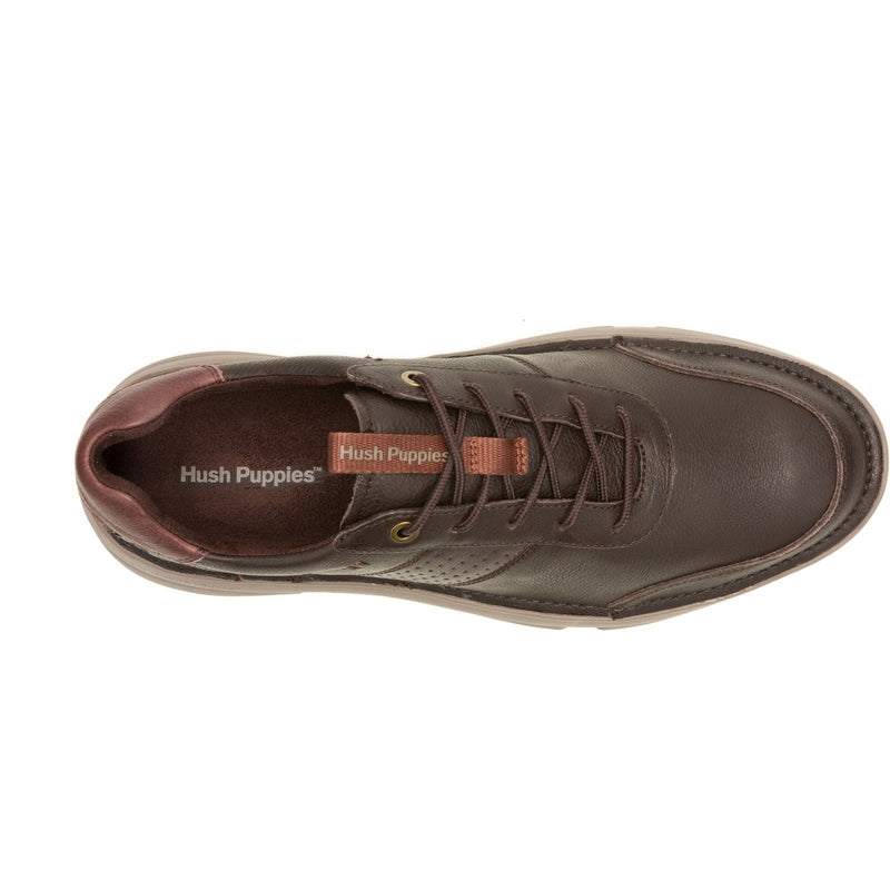 Hush Puppies Baylor Chaussures De Sport Marron Pour Homme En Cuir