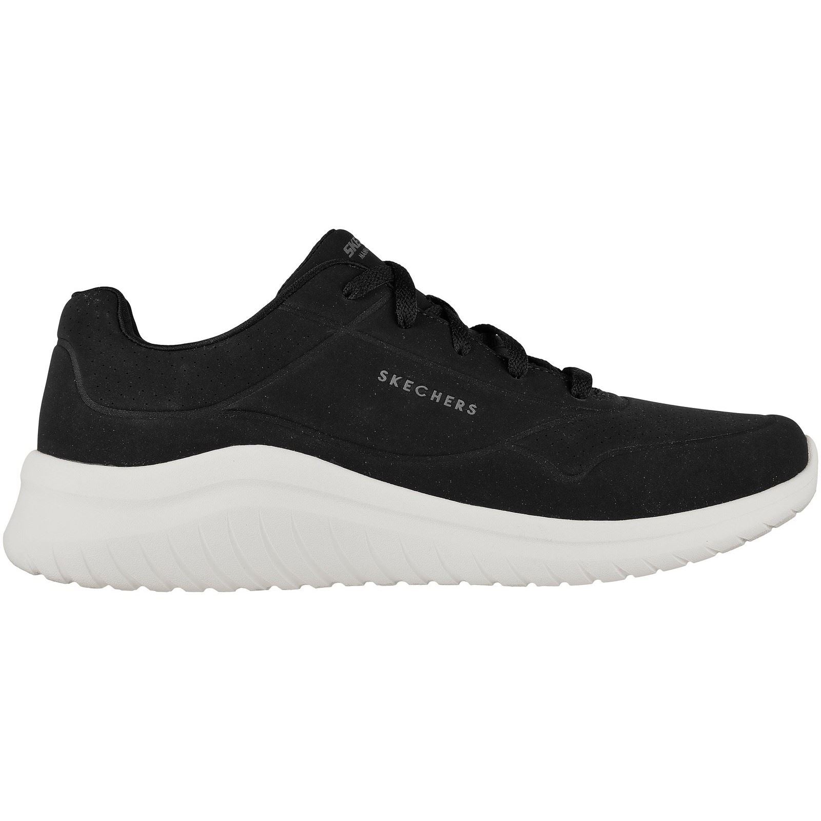 Skechers Ultra Flex 2.0 Vicinity Baskets Synthétiques Pour Hommes Noir/Blanc