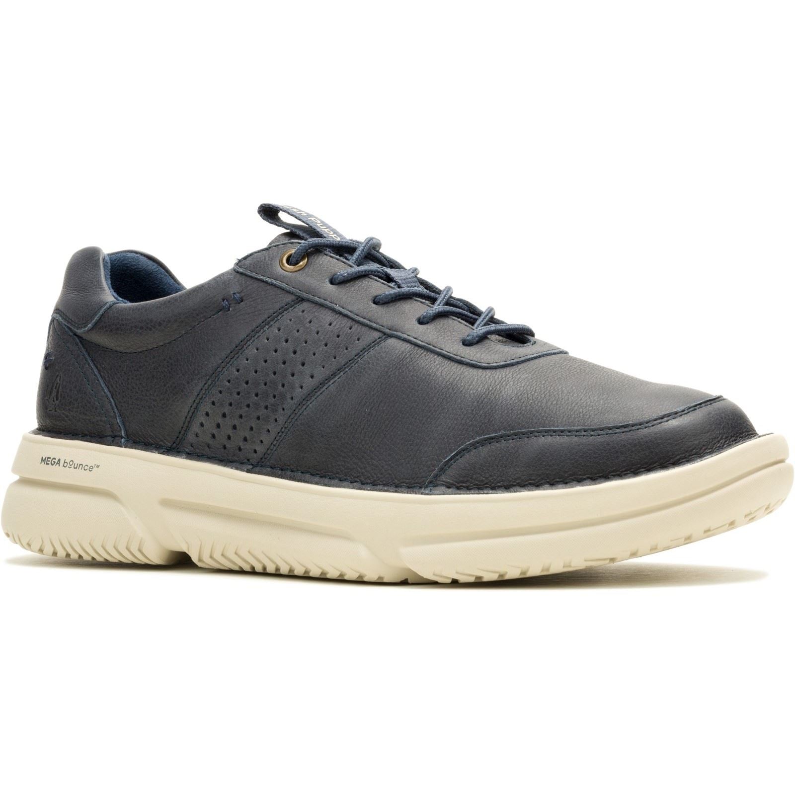 Hush Puppies Baylor Chaussures De Sport Pour Homme En Cuir Bleu Marine