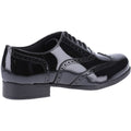 Hush Puppies Kada Chaussures Noires Pour Jeunes En Cuir Vernies