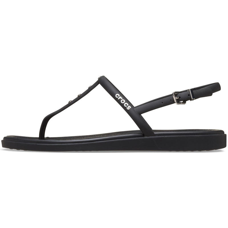 Crocs Miami Studded Thong Flip Sandales Noires En Thermoplastique Pour Femmes