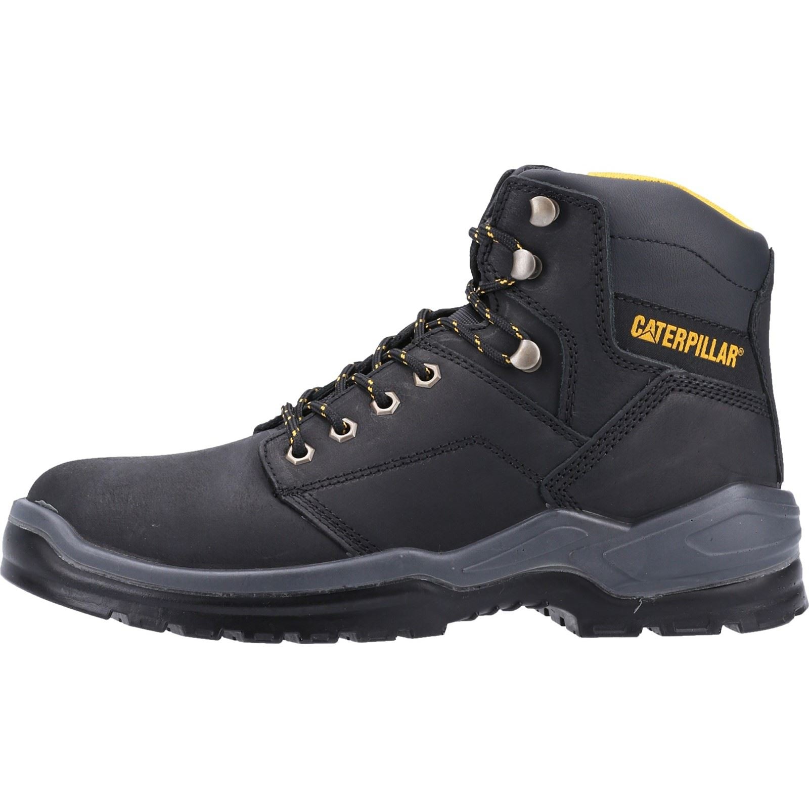 Caterpillar Bottes De Sécurité En Cuir Noir Striver