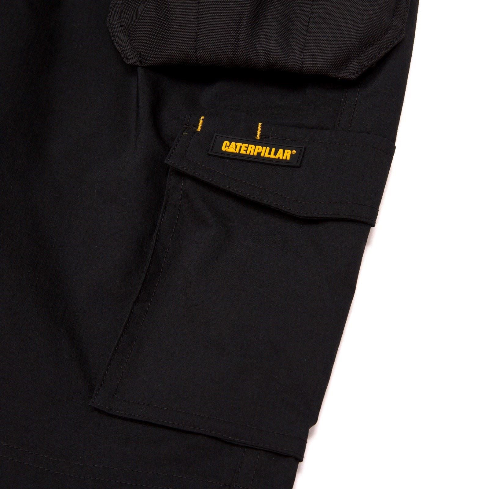 Caterpillar Nexus Holster Stretch Shorts De Travail Noirs En Coton Pour Homme