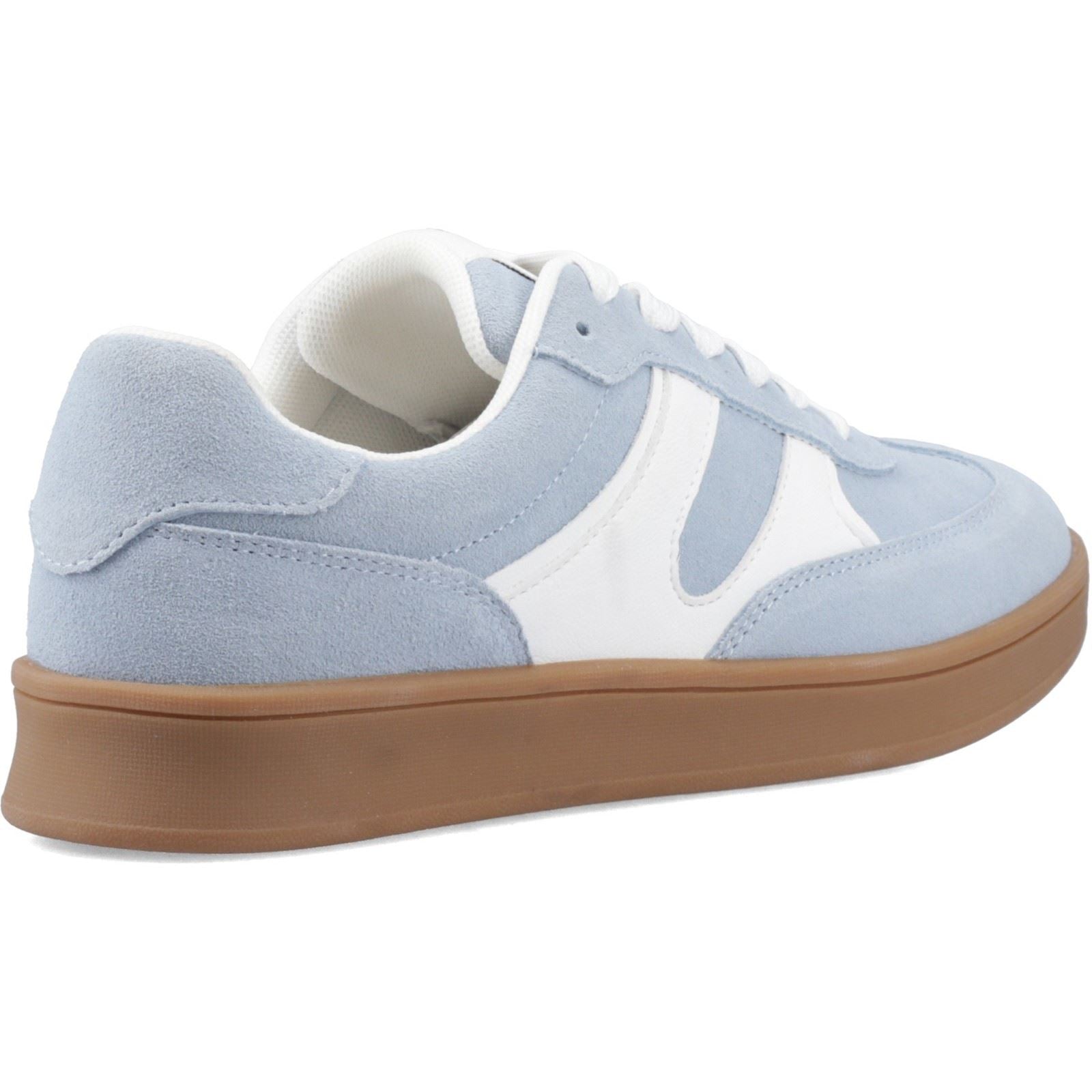 Hush Puppies Maura Baskets Bleues Pour Femmes Suède