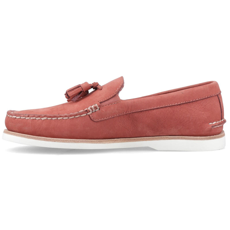 Sperry Authentic Original Chaussures Mocassins En Cuir Rouge Pour Homme
