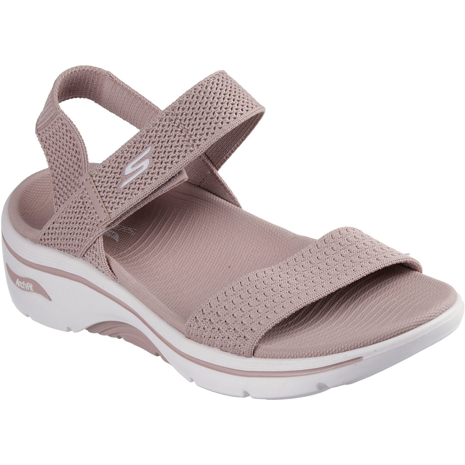 Skechers Go Walk Arch Fit 2.0 Sandales Mauves Pour Femmes En Textile