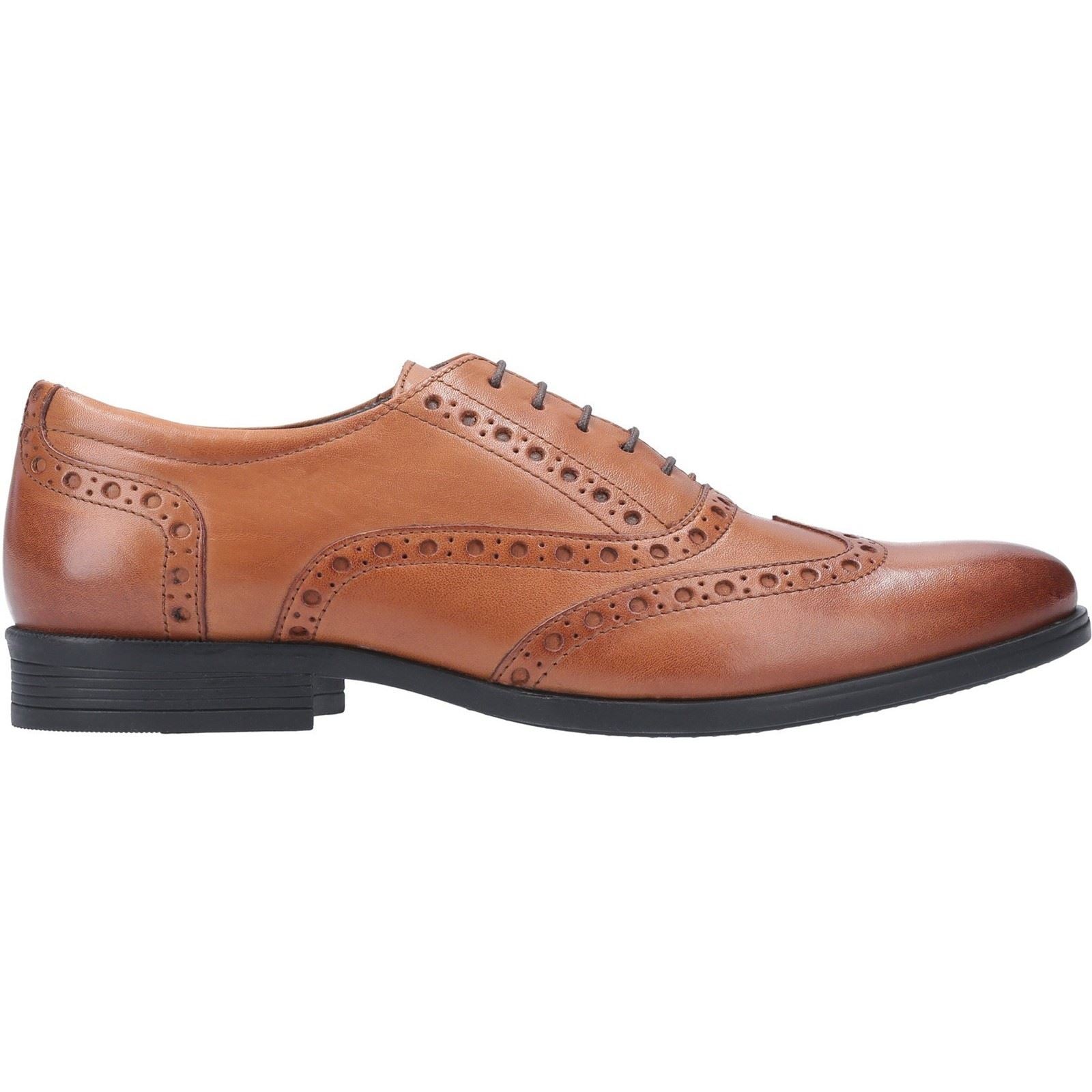 Hush Puppies Oaken Chaussures Richelieu Pour Hommes En Cuir Marron Foncé