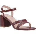 Hush Puppies Nalani Sandales Bordeaux En Cuir Pour Femmes