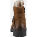 Hush Puppies Wakely Bottes En Cuir Pour Femmes Couleur Tan