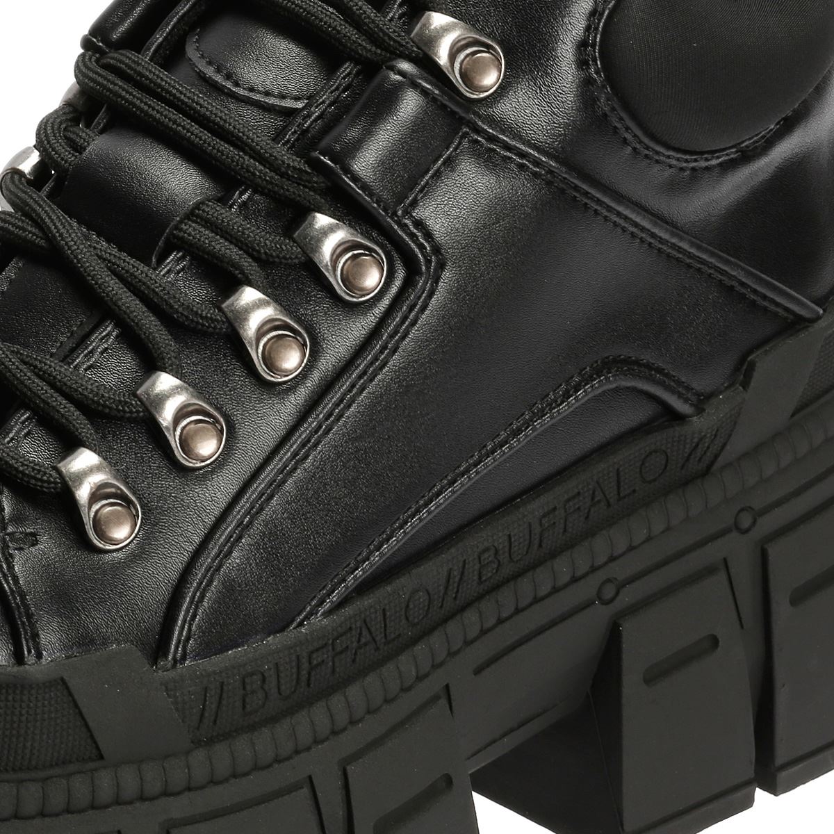 Buffalo Gospher Hike Lo Chaussures Noires Pour Femmes