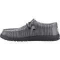 HEYDUDE Wally Stretch Mesh Chaussures Mocassins Pour Hommes En Polyester Gris Granit/noir