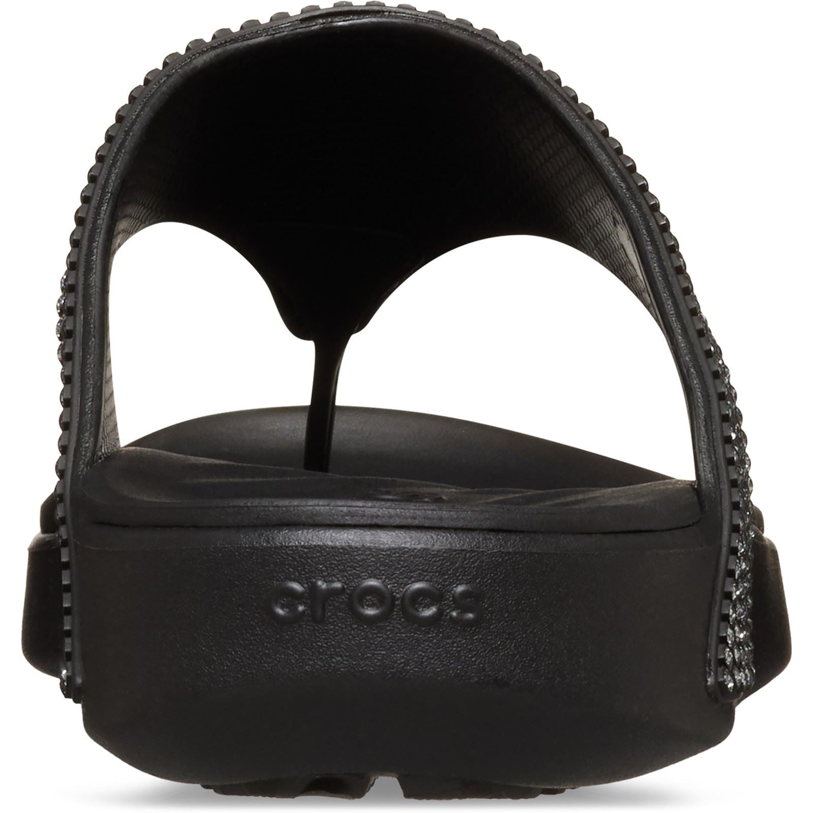 Crocs Getaway Triangle Sandales Noires Pour Femmes En Eva