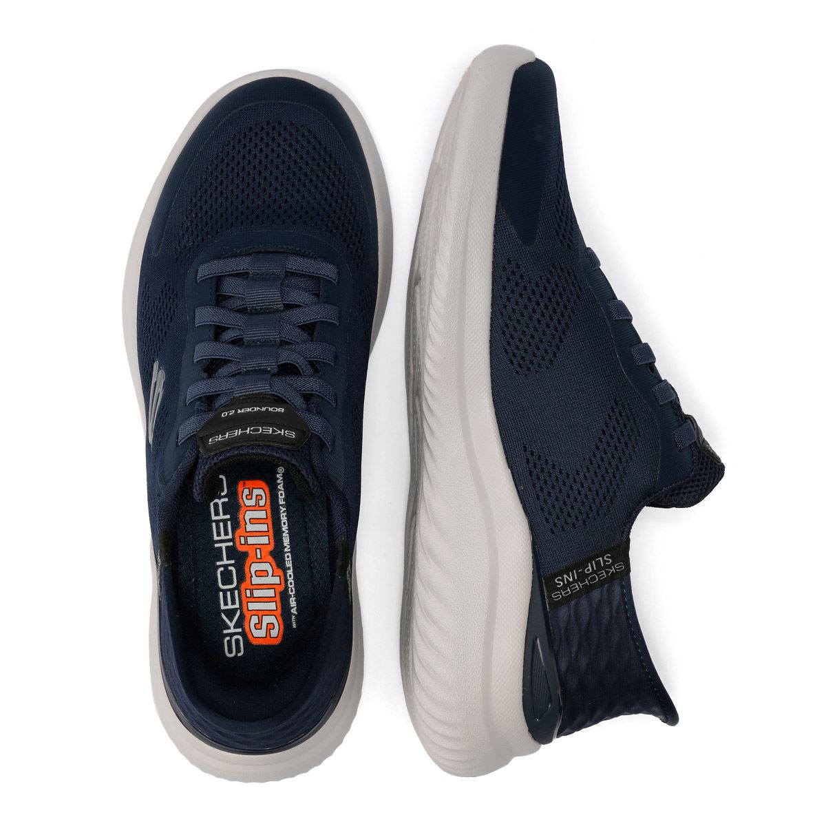Skechers Bounder 2.0 Emerged Sneakers Bleues Pour Hommes