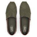 TOMS Alpargata Classic Espadrilles Pour Hommes En Mélange De Coton, Couleur Sauge Foncé