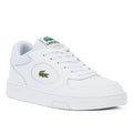 Lacoste Baskets Blanches En Cuir Pour Hommes