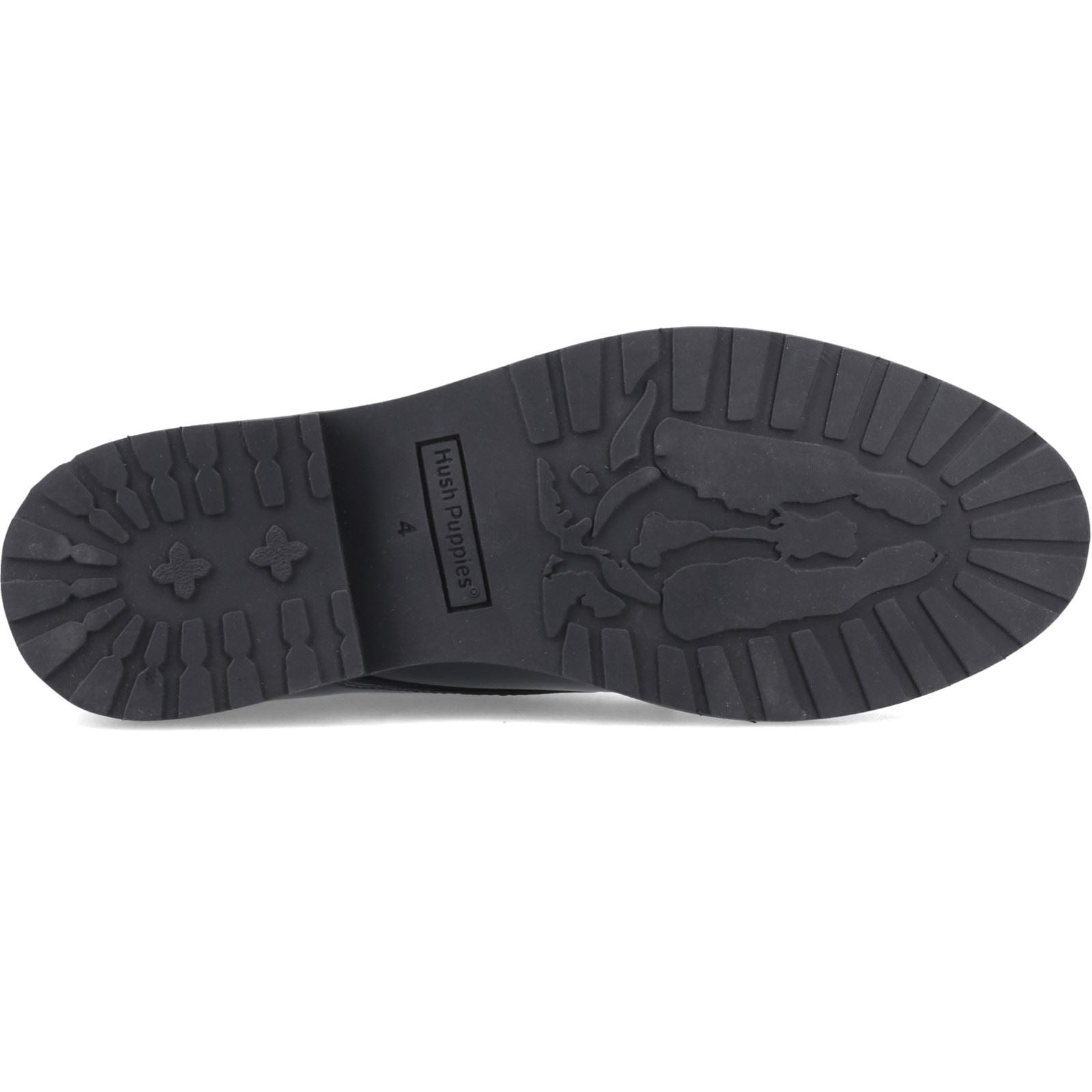Hush Puppies Verity Hi-Shine Chaussures En Cuir Pour Femmes Navy