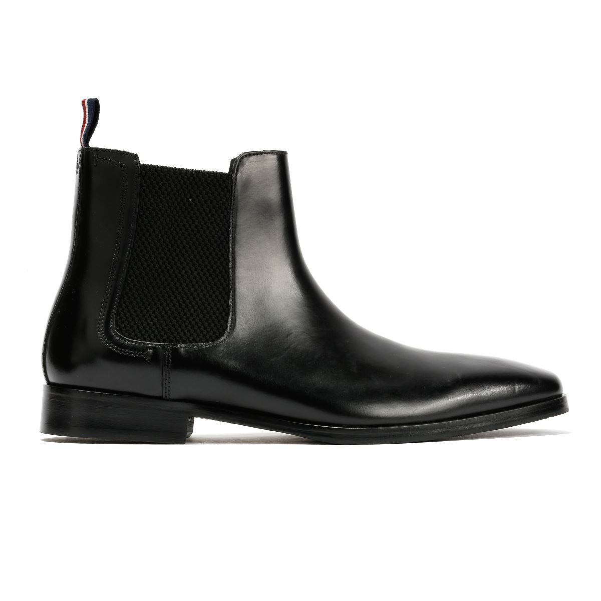 Ben Sherman Kendrick Bottes Noires En Cuir Pour Hommes
