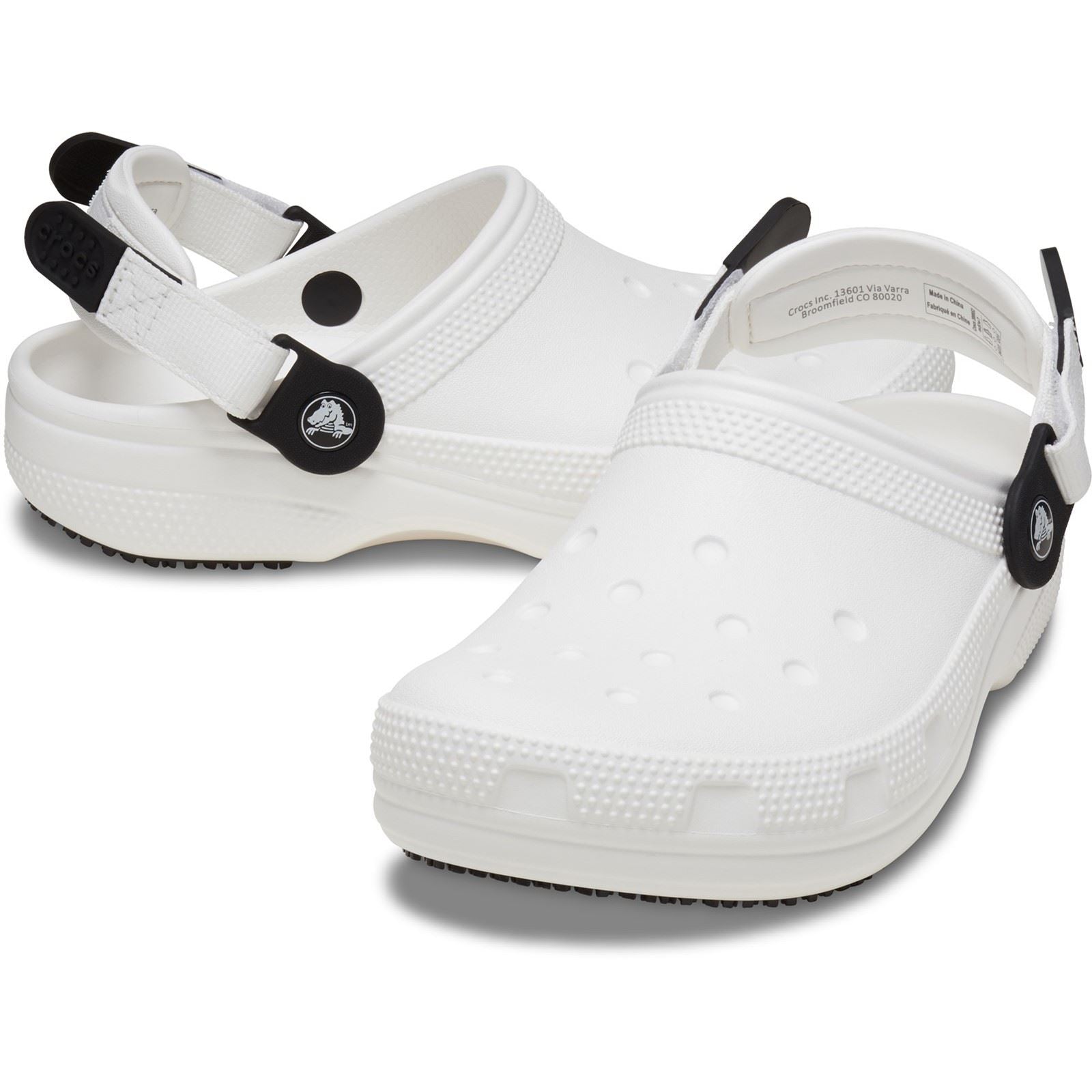 Crocs Classic Work Clog Sabots Blancs En Thermoplastique
