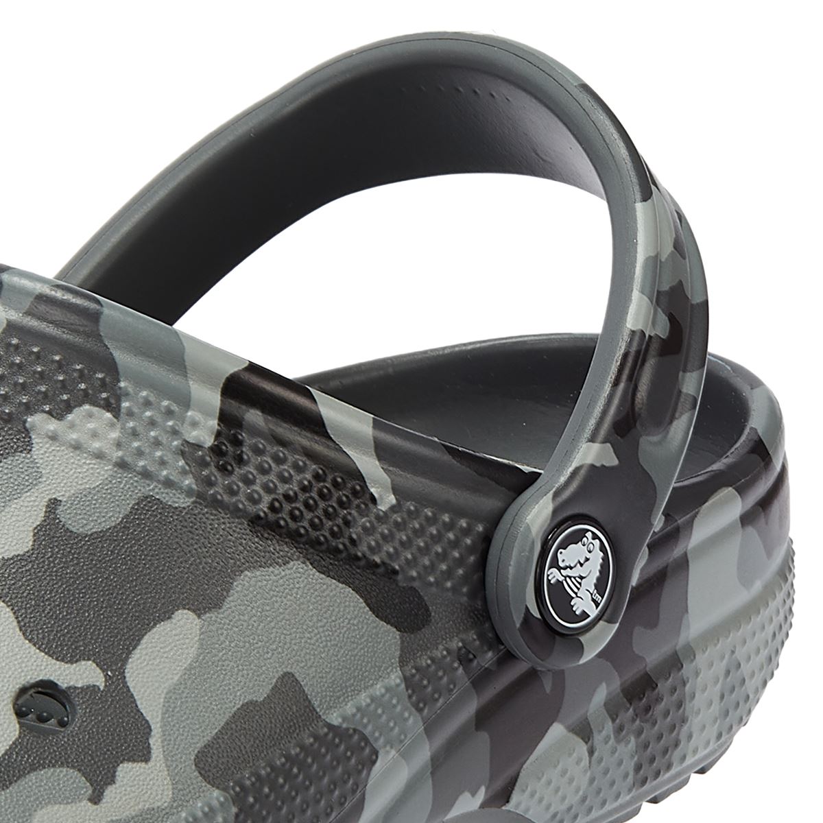 Sandale Crocs Classic imprimé camouflage gris