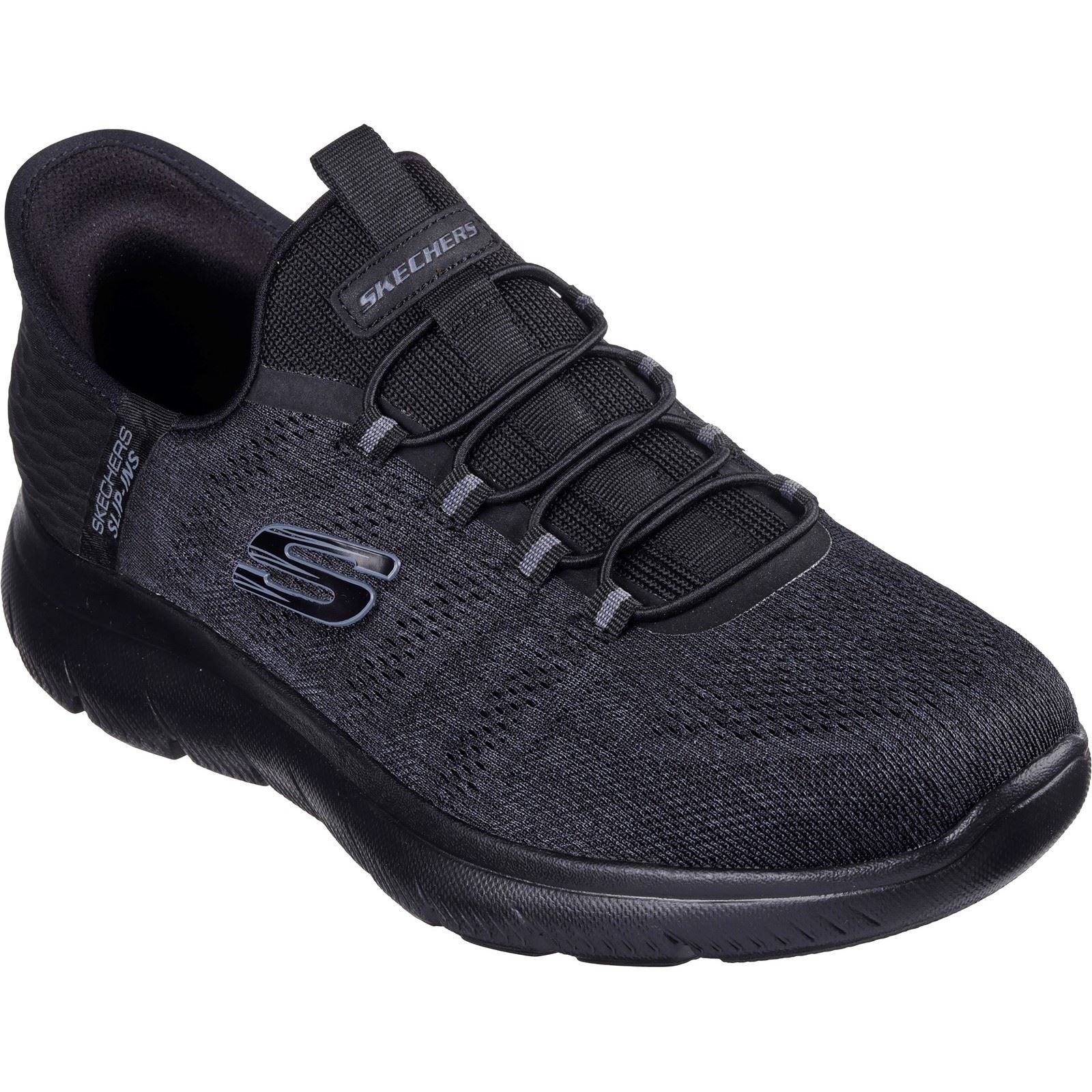 Skechers Summits Key Pace Sneakers Noires Pour Homme En Textile