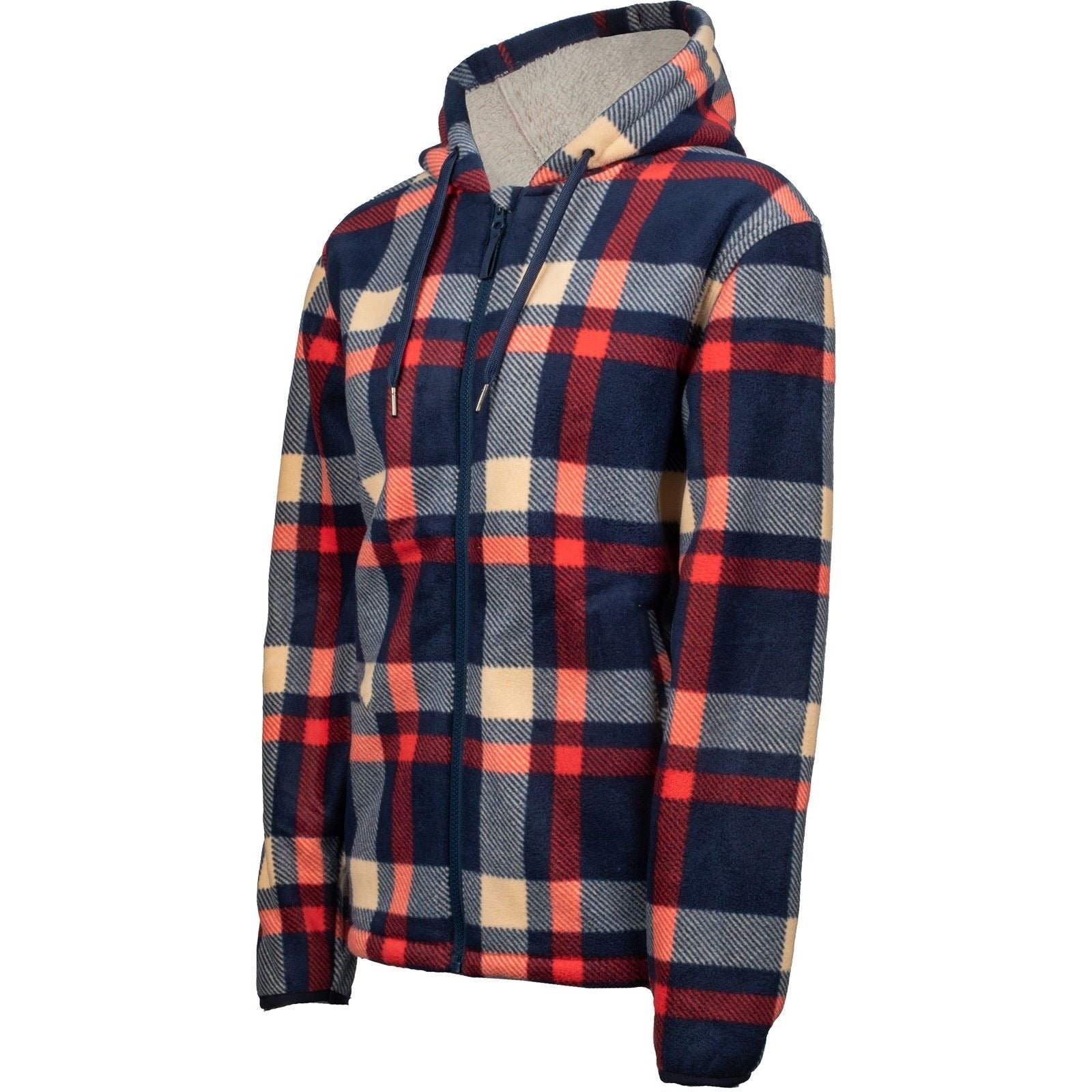 Hard Yakka Check Zoodie Sweat À Capuche Bleu En Polyester Pour Femmes