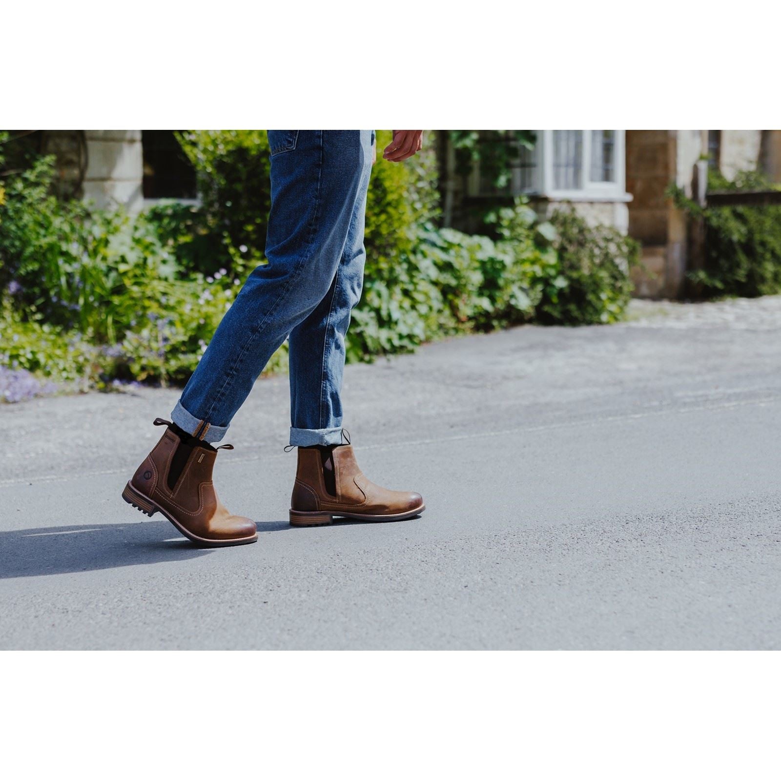 Cotswold Worcester Bottes De Cheville Beige Clair Pour Homme En Cuir