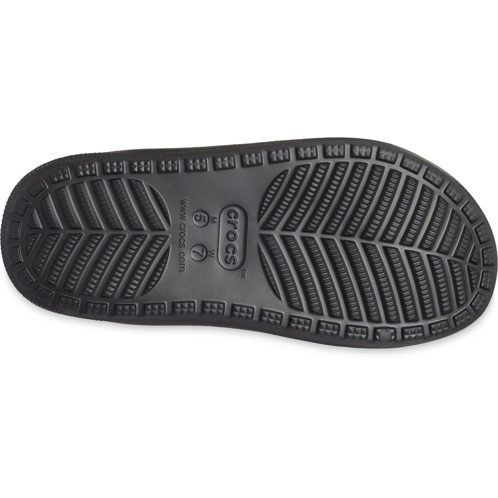 Crocs Classic Cozzzy sandales noires pour femme en thermoplastique