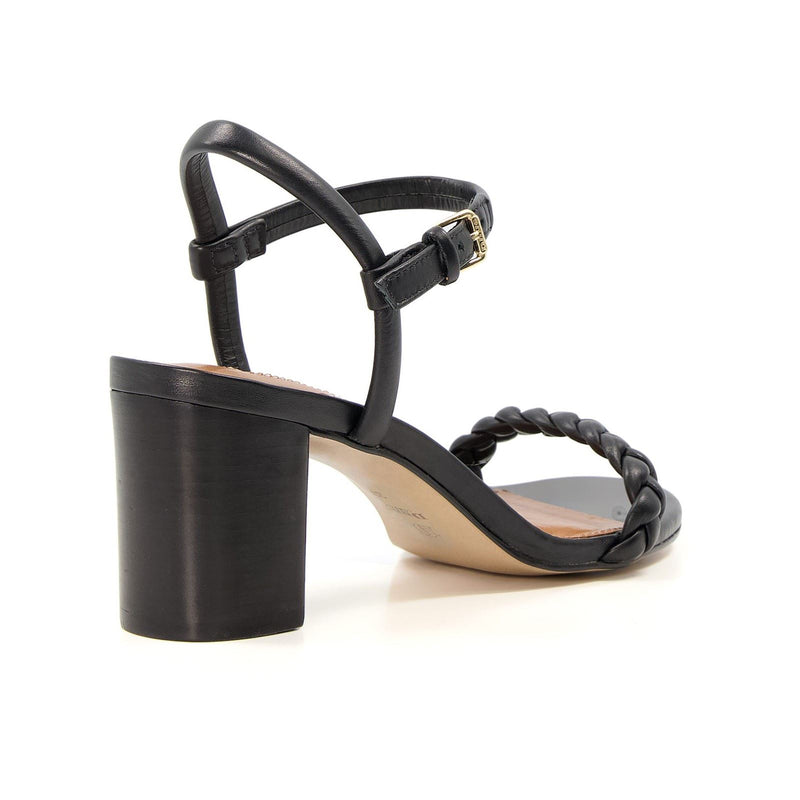 Dune Jaslyn Talons Hauts Noirs Pour Femmes En Cuir