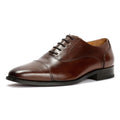 Chapman & Moore Toe Cap Oxford Chaussures En Cuir Pour Hommes Brunes À Lacets
