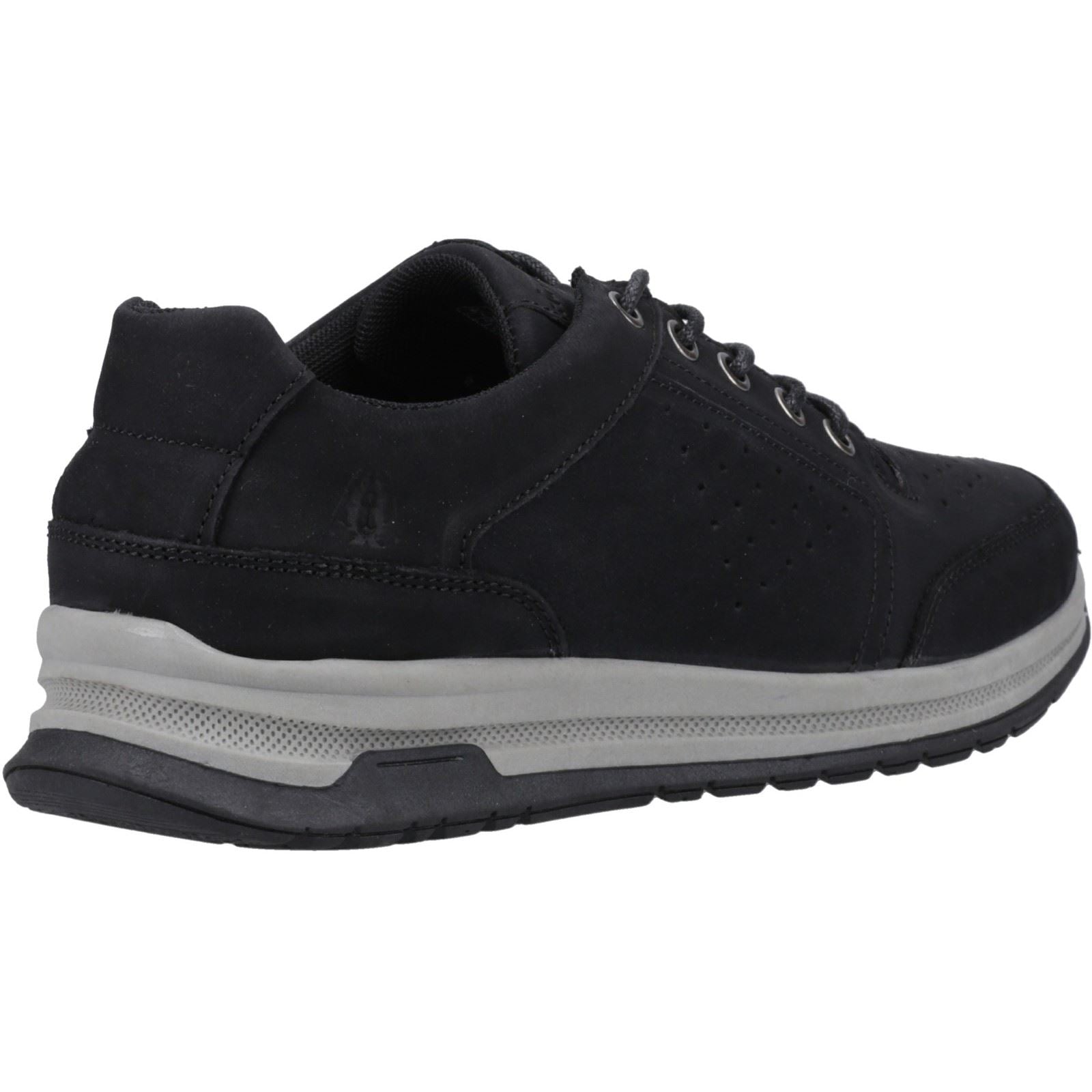 Hush Puppies Joseph Chaussures En Cuir Pour Hommes, Noir En Nubuck À Lacets