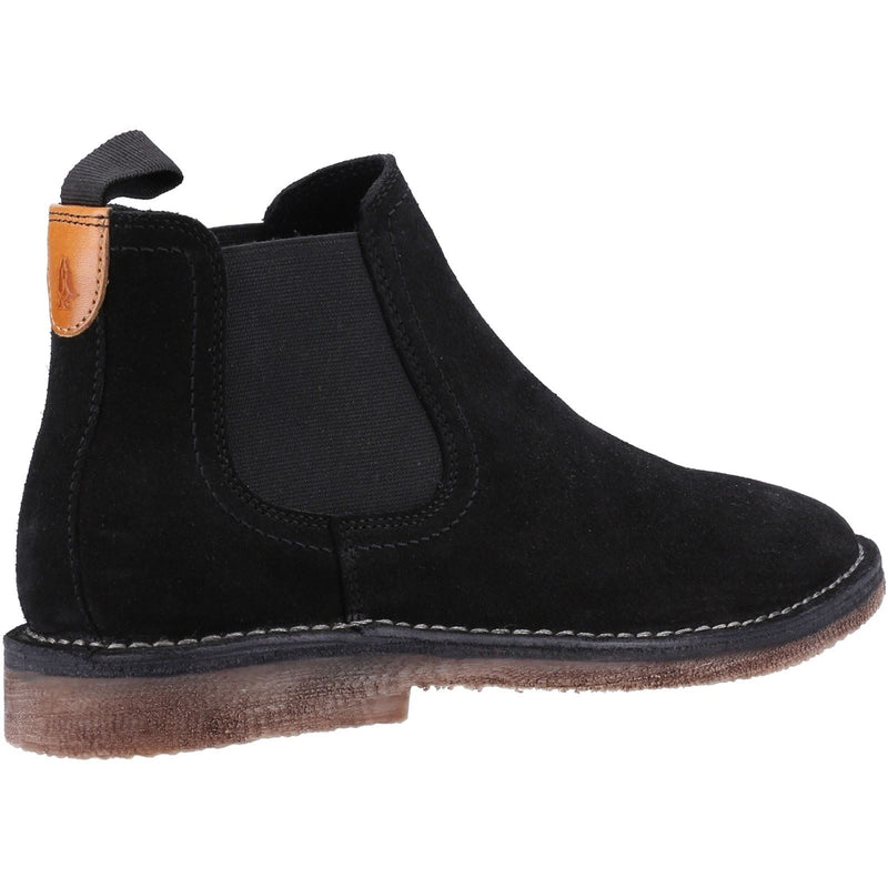 Hush Puppies Shaun Bottes Noires En Daim Pour Homme