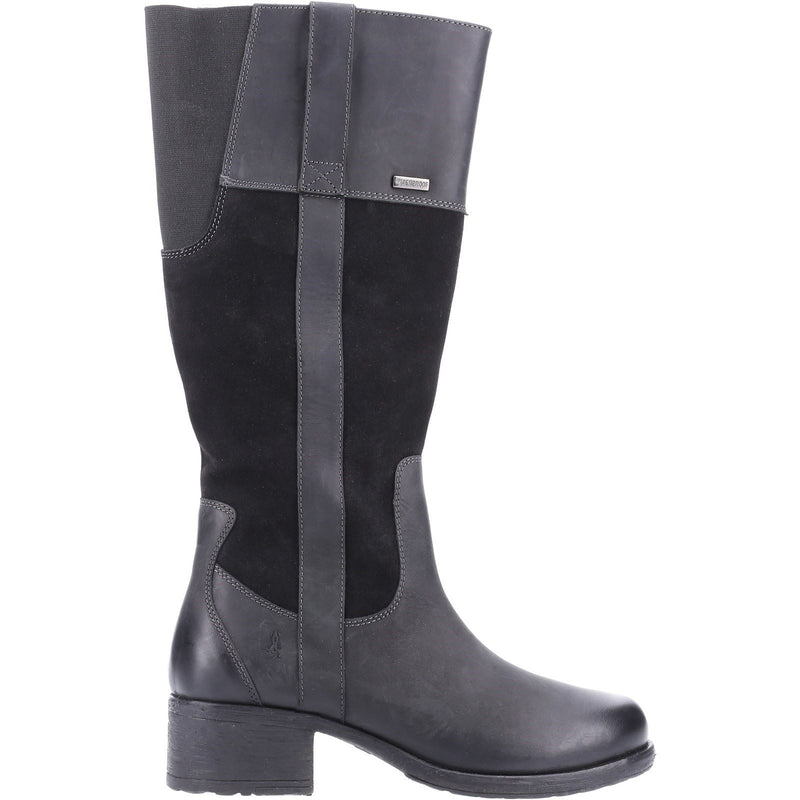 Hush Puppies Samara Bottes En Daim Noir Pour Femmes