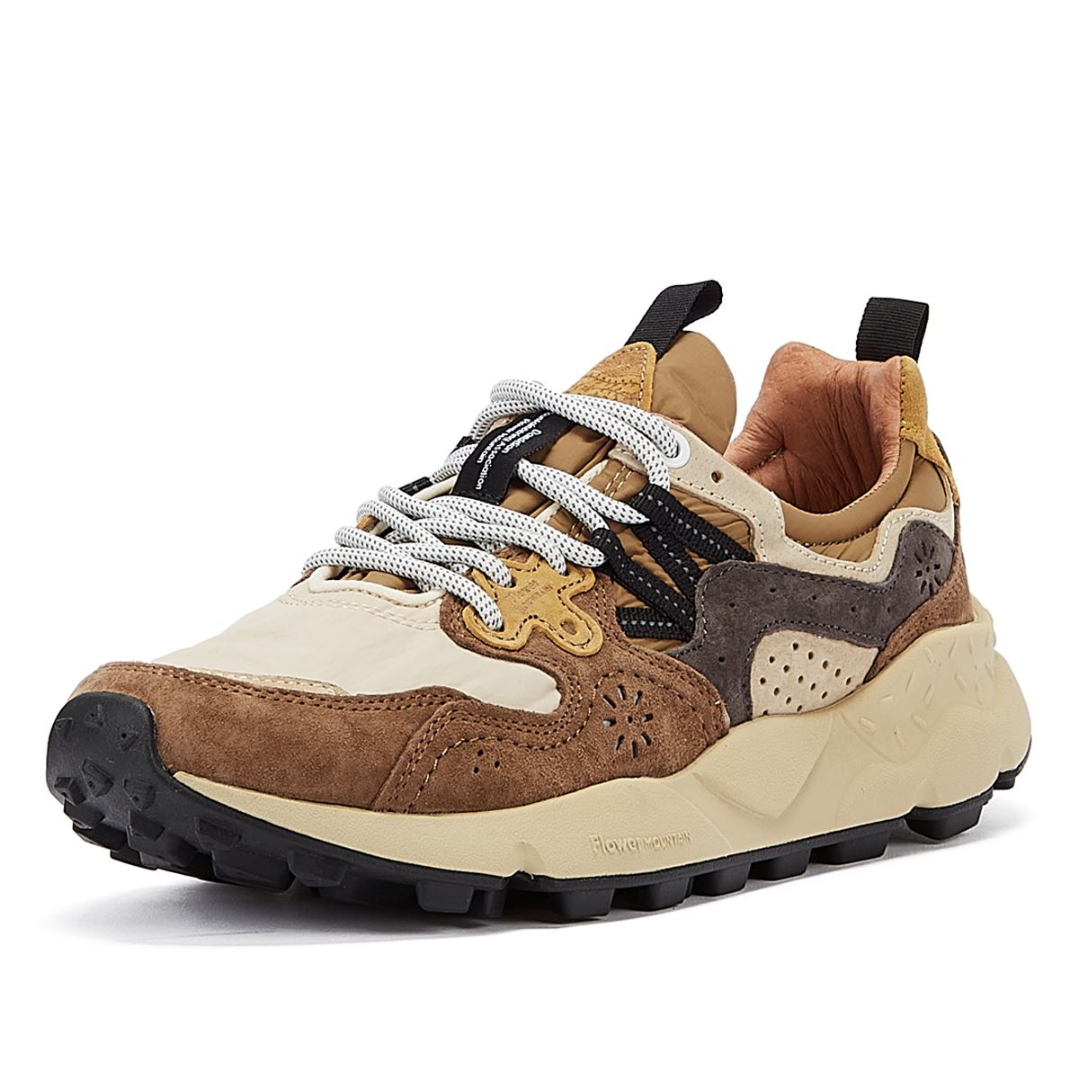 Flower Mountain Yamano 3 Baskets Homme En Daim/Nylon Marron