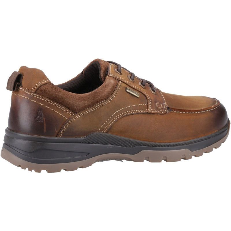 Hush Puppies Percy Chaussures En Cuir Pour Hommes À Lacets Tan