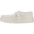 HEYDUDE Wally Canvas Chaussures Bateau Blanches En Coton 100% Pour Hommes