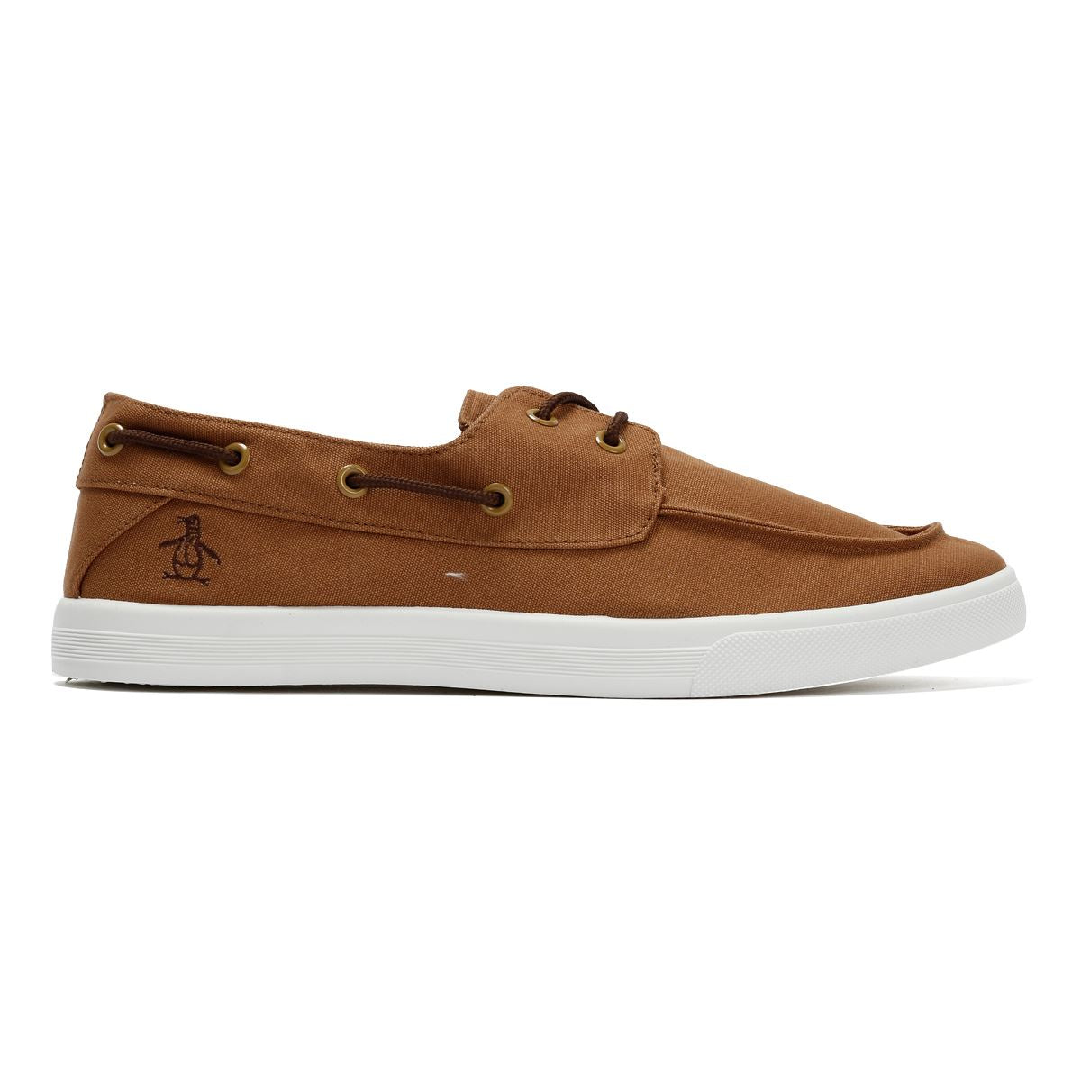 Penguin Sailor Chaussures À Lacets Marron clair En Toile Pour Hommes