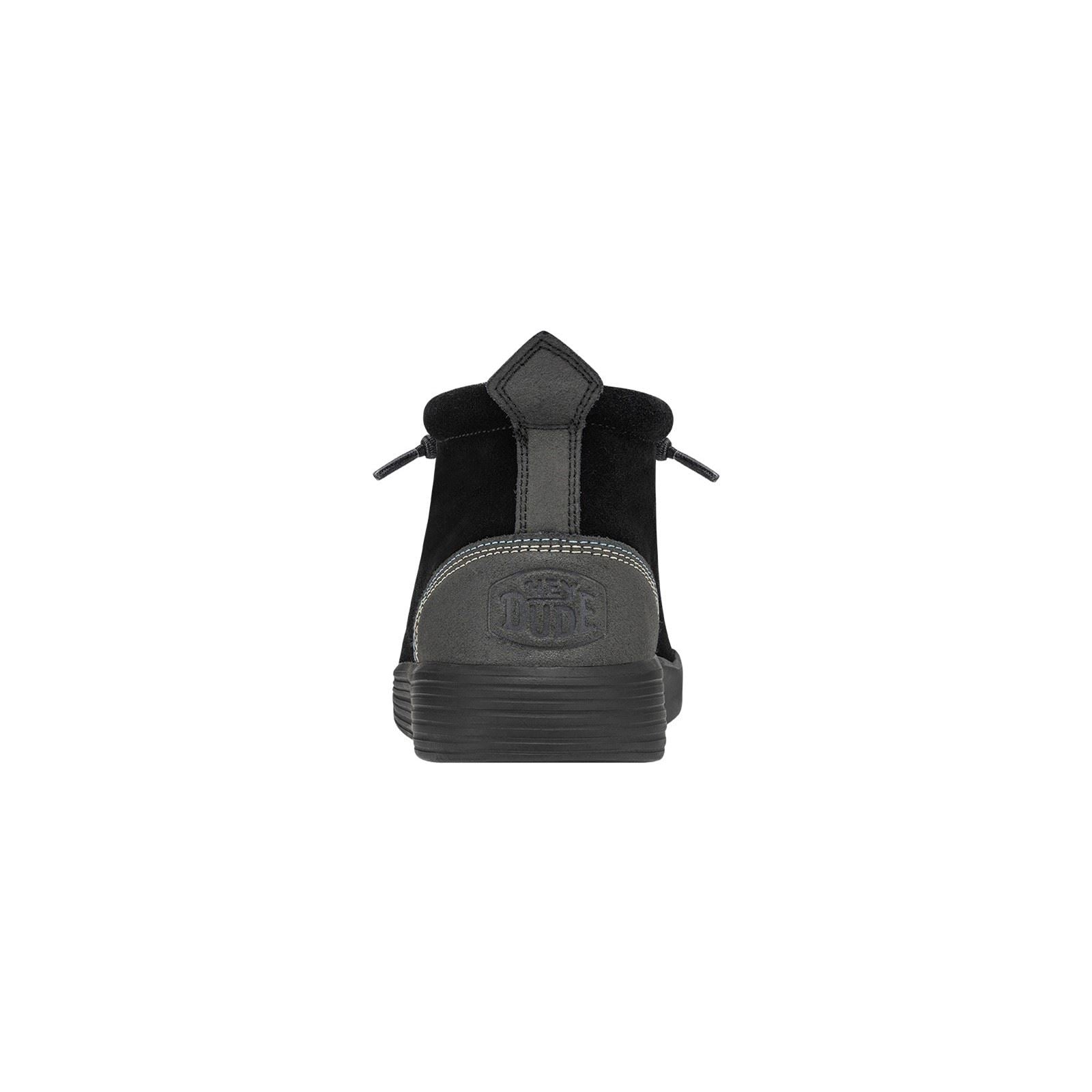 HEYDUDE Jo Bottes Noires En Daim Pour Homme
