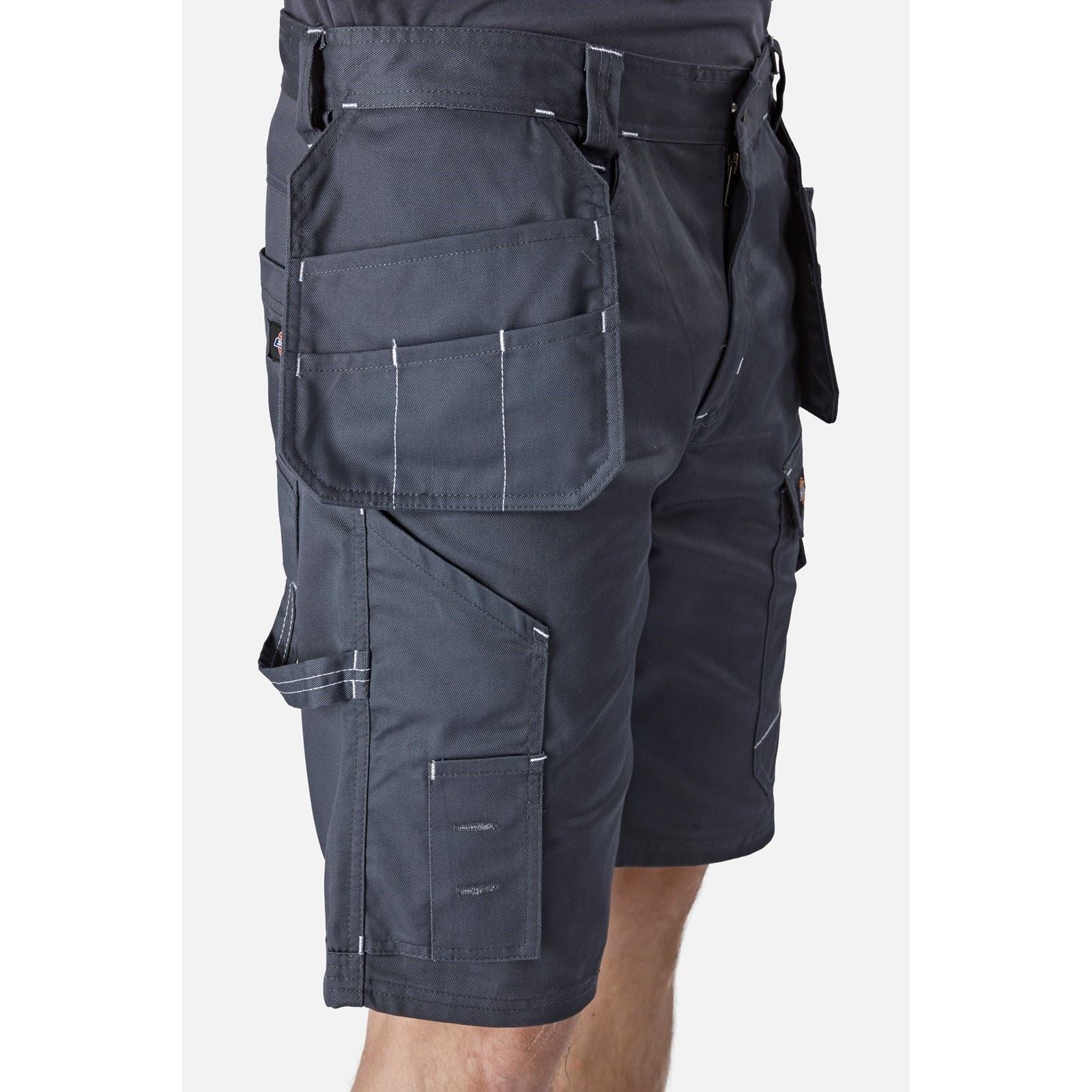 Dickies Redhawk Pro Work Shorts De Travail Gris Pour Hommes En Polyester
